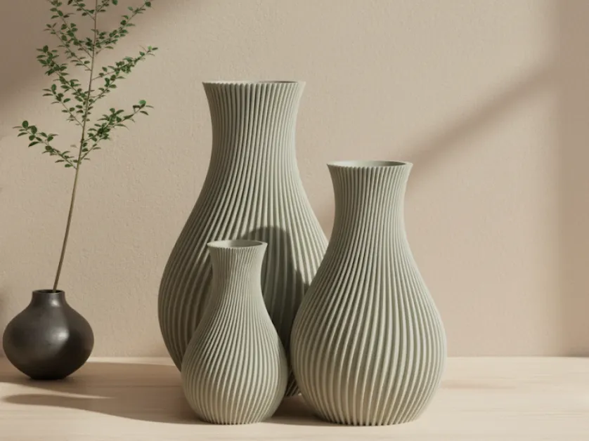 Modern Japandi Vase - Image 1