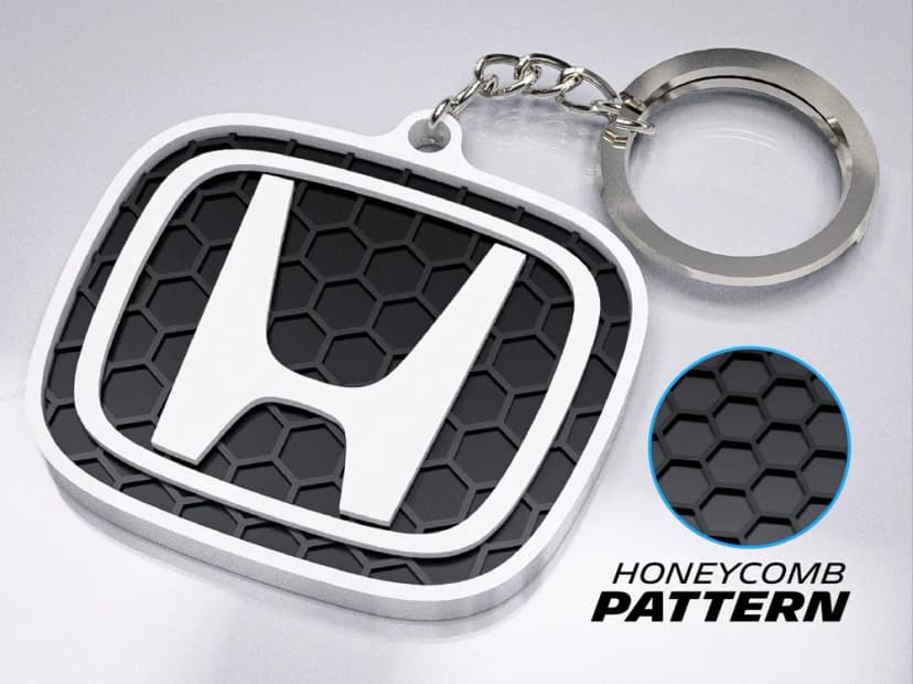 HONDA HONEYCOMB KEYCHAIN
